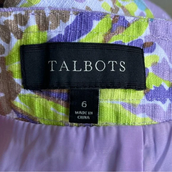 •Talbots• Floral Lined Pencil Skirt - Size 6 - Picture 2 of 10